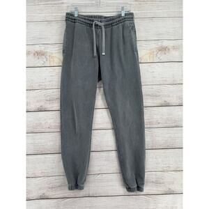 Talentless Heavyweight Jogger Sweatpants Mens Small Gray Fade Wash Drawstring